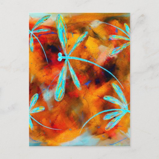 Dragonfly-woestijn Briefkaart (Voorkant)