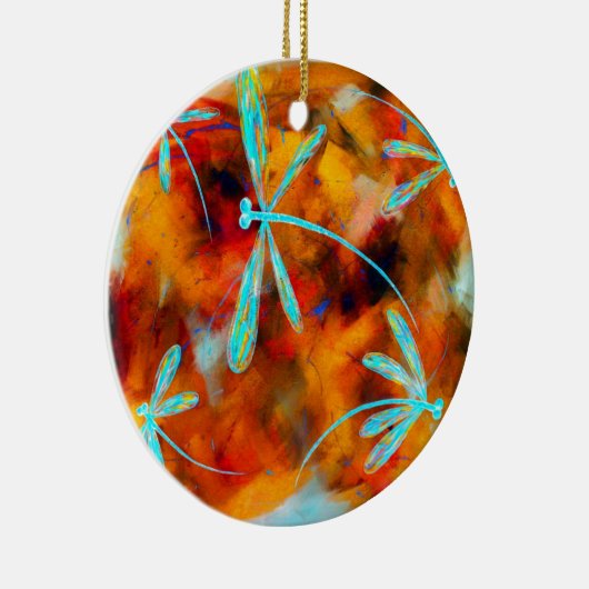 Dragonfly-woestijn Keramisch Ornament (Rechts)