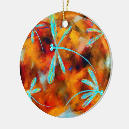 Dragonfly-woestijn Keramisch Ornament (Links)