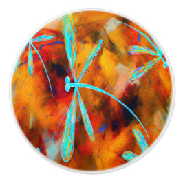 Dragonfly-woestijn Keramische Knop