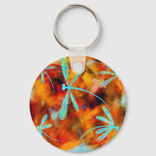 Dragonfly-woestijn Sleutelhanger (Voorkant)
