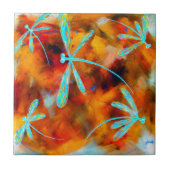 Dragonfly-woestijn Tegeltje (Voorkant)