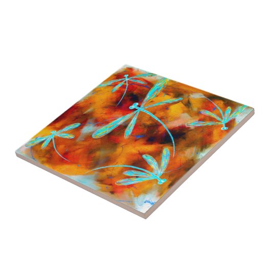 Dragonfly-woestijn Tegeltje (Zijkant)