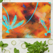 Dragonfly woestijn theedoek (Gevouwen)