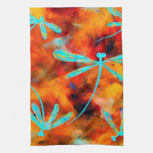 Dragonfly woestijn theedoek (Verticaal)