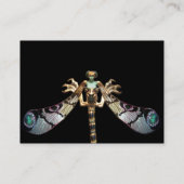 DRAGONFLY WOMAN FANTASIE JUWEEL Grijs Wit Visitekaartje (Achterkant)