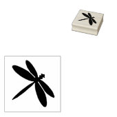 Dragonfly Wood Art Stamp Rubberstempel (Gestempeld)