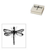 Dragonfly Wood Art Stamp Rubberstempel (Gestempeld)
