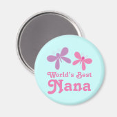 Dragonfly World's Best Nana Gift Magneet (Voorkant / Achterkant)
