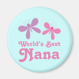 Dragonfly World's Best Nana Gift Magneet