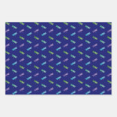 Dragonfly Wrapping Paper Flat Sheet Set van 3 (Voorkant 3)