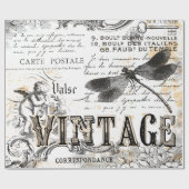 Dragonfly-wrapppapier - Frans  Cadeaupapier (Vlak)