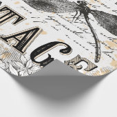 Dragonfly-wrapppapier - Frans  Cadeaupapier (Hoek)