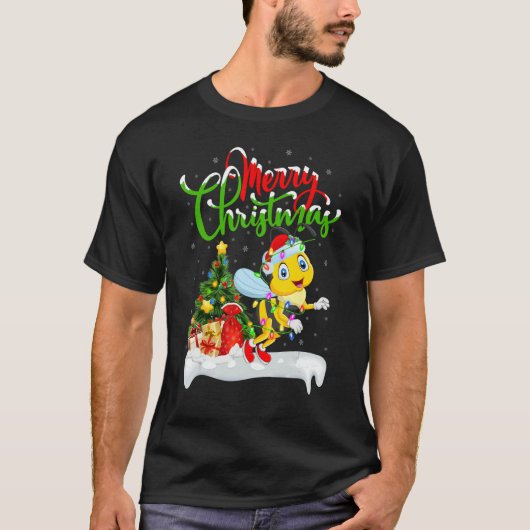 Dragonfly   Xmas Decorations Santa Dragonfly Chris T-shirt (Voorkant)