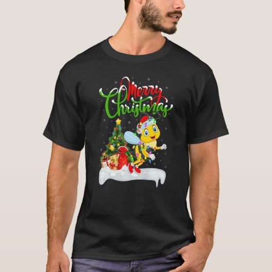 Dragonfly  Xmas Decorations Santa Dragonfly Christ T-shirt (Voorkant)