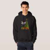 Dragonfly   Xmas Holiday Santa Dragonfly Christmas Hoodie (Voorkant volledig)