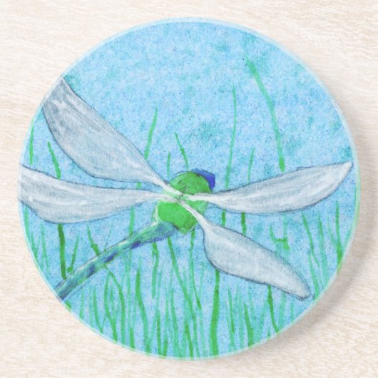 Dragonfly Zandsteen Onderzetter (Voorkant)