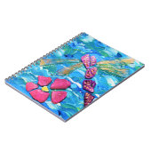 Dragonfly Zee Glass Mix Media Collage Notitieboek (Linkerzijde)