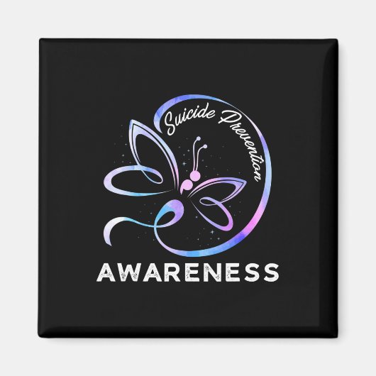 Dragonfly: zelfmoordpreventie Bewustmakingsroze en Magneet (Voorkant)