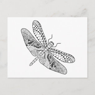 Dragonfly Zendoodle Briefkaart