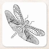 Dragonfly Zendoodle Kartonnen Onderzetters (Voorkant)