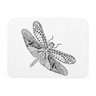 Dragonfly Zendoodle Magneet