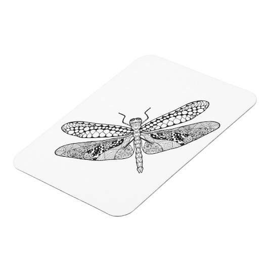 Dragonfly Zendoodle Magneet (Linkerzijde)