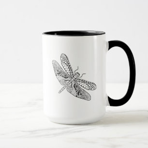 Dragonfly Zendoodle Mok