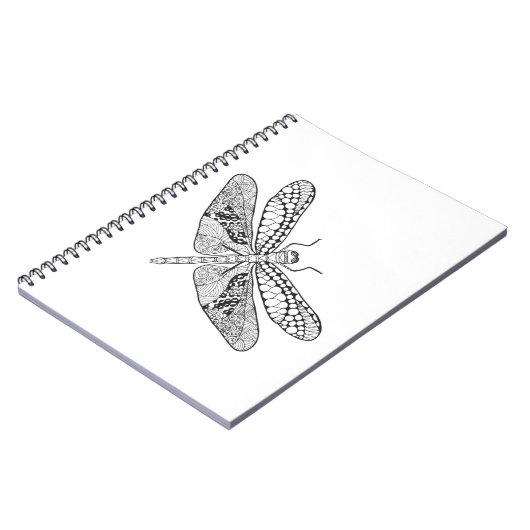 Dragonfly Zendoodle Notitieboek (Linkerzijde)