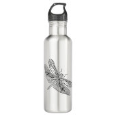 Dragonfly Zendoodle Waterfles (Voorkant)