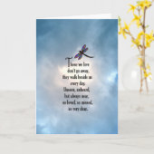 Dragonfly "Zo geliefd" gedicht Kaart (Gele Bloem)