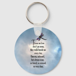 Dragonfly "Zo geliefd" gedicht Sleutelhanger
