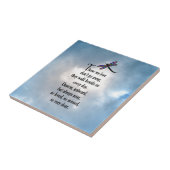 Dragonfly "Zo geliefd" gedicht Tegeltje (Zijkant)