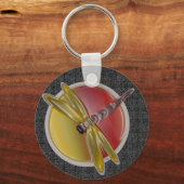Dragonfly (zwart) Sleutelhanger (Voorkant)