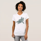 Dragonfly - Zwart-wit II T-shirt (Voorkant volledig)