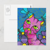 DragonflyCat Briefkaart (Voorkant / Achterkant)