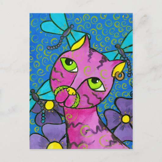 DragonflyCat Briefkaart (Voorkant)