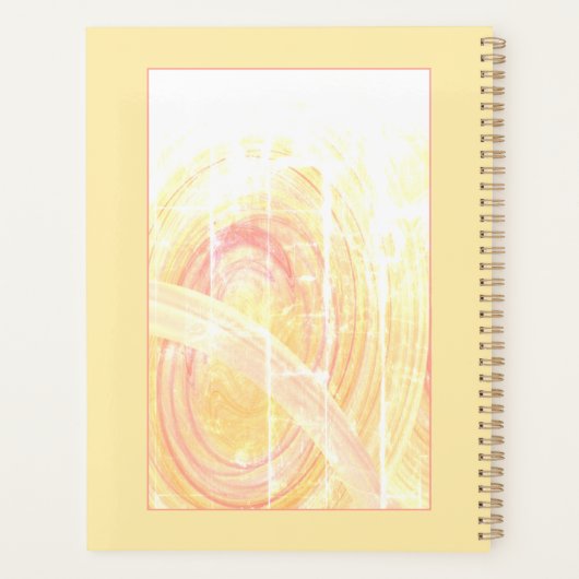 Dragonfons boven pasta kleur Abstract Aangepast Planner (Achterkant)