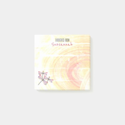 Dragonfons boven pasta kleur Abstract Aangepast Post-it® Notes (Voorkant)