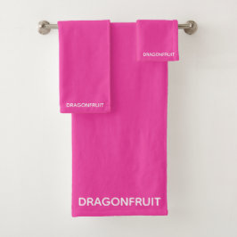Dragonfruit roze kleurnaam bad handdoek