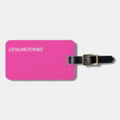 Dragonfruit roze kleurnaam bagagelabel (Voorkant horizontaal)