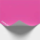 Dragonfruit roze kleurnaam cadeaupapier (Hoek)