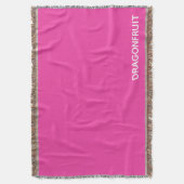 Dragonfruit roze kleurnaam deken (Voorkant Verticaal)