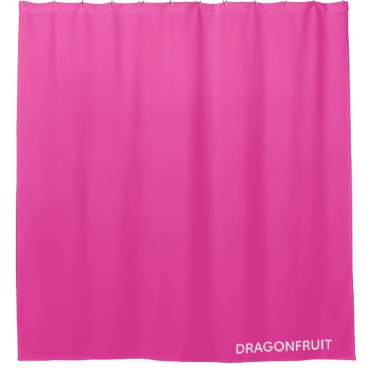 Dragonfruit roze kleurnaam douchegordijn (Voorkant)
