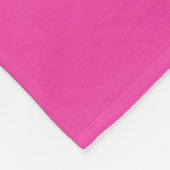 Dragonfruit roze kleurnaam fleece deken (Hoek)