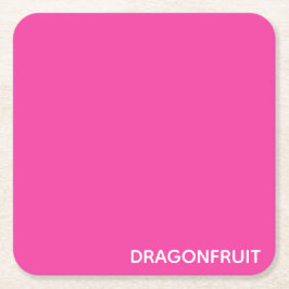 Dragonfruit roze kleurnaam kartonnen onderzetters