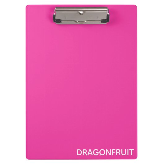 Dragonfruit roze kleurnaam klembord (Voorkant)