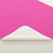 Dragonfruit roze kleurnaam sherpa deken (3/4)