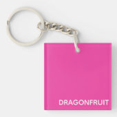 Dragonfruit roze kleurnaam sleutelhanger (Voorkant)