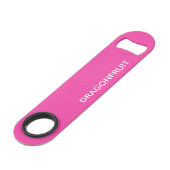 Dragonfruit roze kleurnaam speed flessenopener (Voorkant Gekanteld)